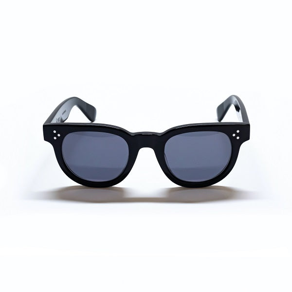 A front view of the FDR Sunglasses frame. It's the Glossy Black variant.