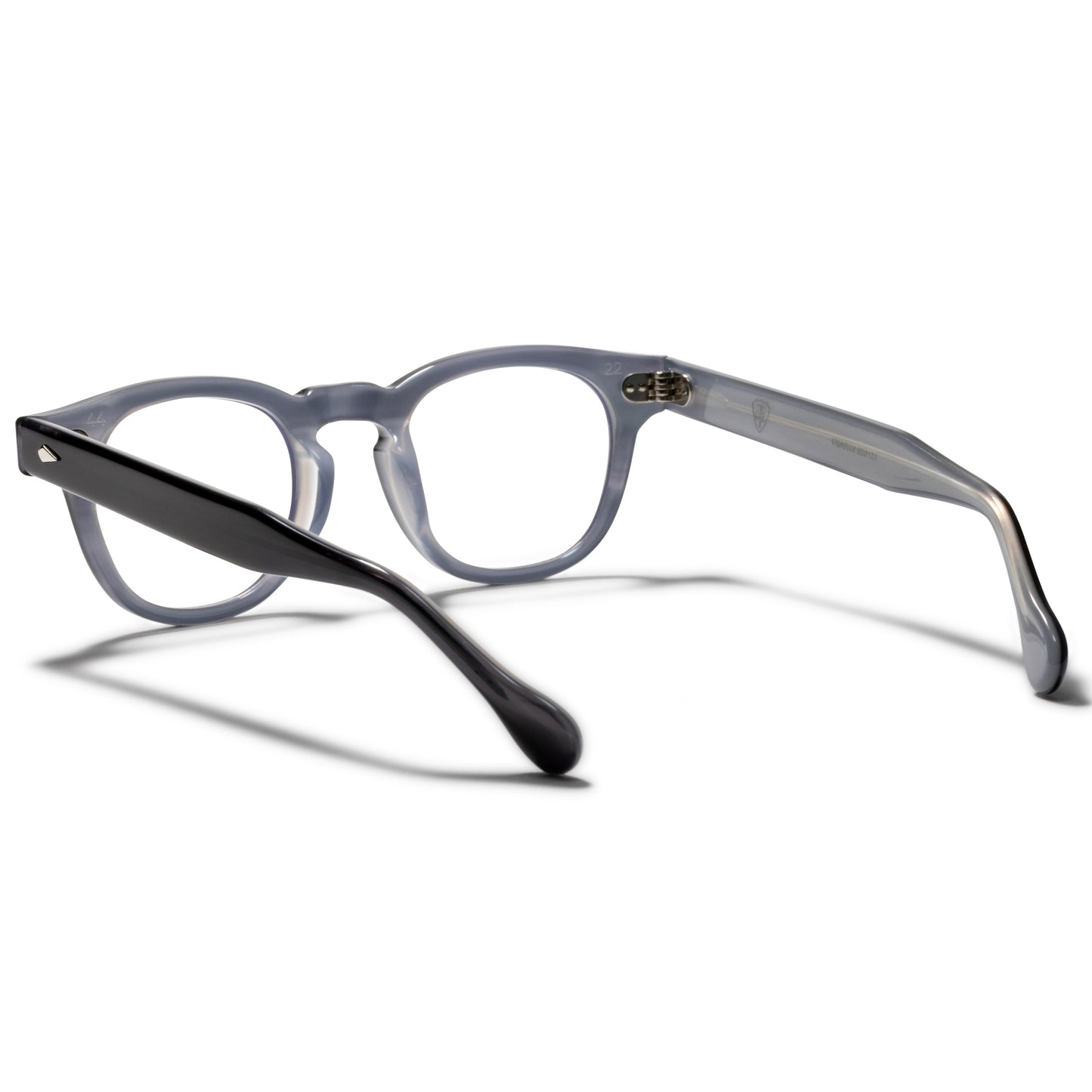 A back view of the midnight Arnel USA frame—the Vintage eyewear.