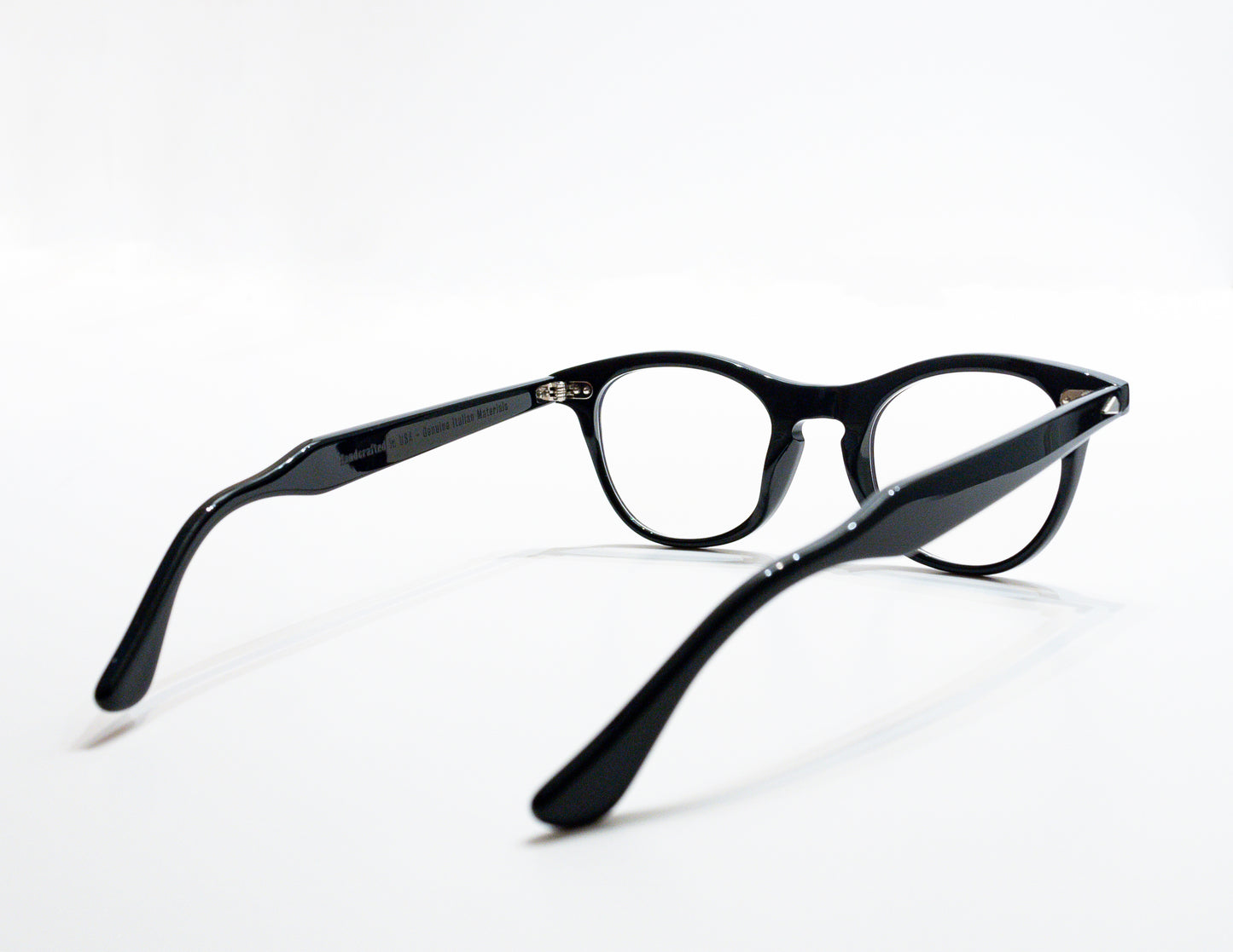 A back view of the Leading Liz USA Low Bridge Fit luxury eyeglass frame.