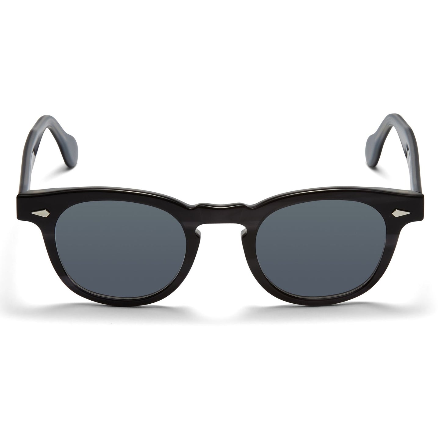 A front view of the midnight Arnel USA sunglass frame—the Vintage eyewear.