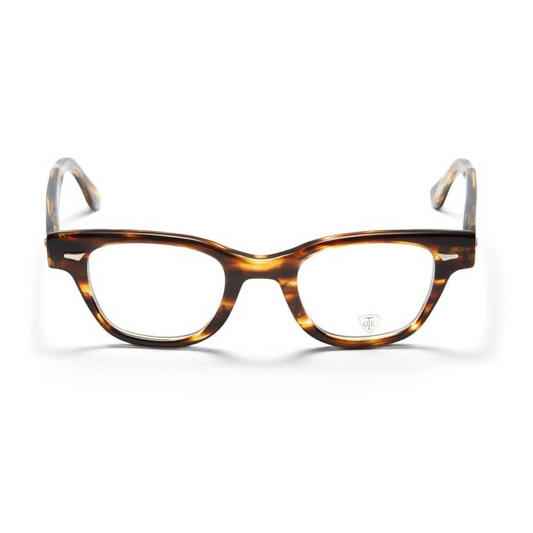A upper front view of the Tart Optical Countdown Italy frame. It's the Demi Olive variant. 