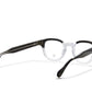 A back view of the smoke grey & clear Arnel Italy frame—the iconic eyeglasses.