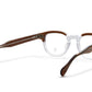 A back view of the smoke brown & clear Arnel Italy frame—the classic eyeglasses. 