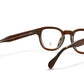 A back view of the smoke brown Arnel frame—the classic eyeglasses. 
