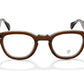 A front view of the smoke brown Arnel frame—the classic eyeglasses. 