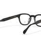 A back view of the smoke gray Arnel frame—the classic eyeglasses. 