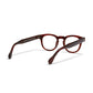A back view of the burgundy Arnel USA frame—the Vintage eyewear. 