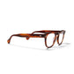 A side view of the Havana Sunrise Arnel USA frame—the Vintage eyewear. 