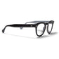 A side view of the midnight Arnel USA frame—the Vintage eyewear. 